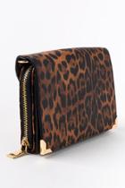 Francesca's Wendy Leopard Zip Around Wallet - Leopard