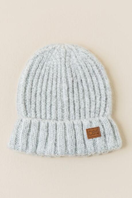 Francesca's Bianca Cable Knit Beanie - Gray