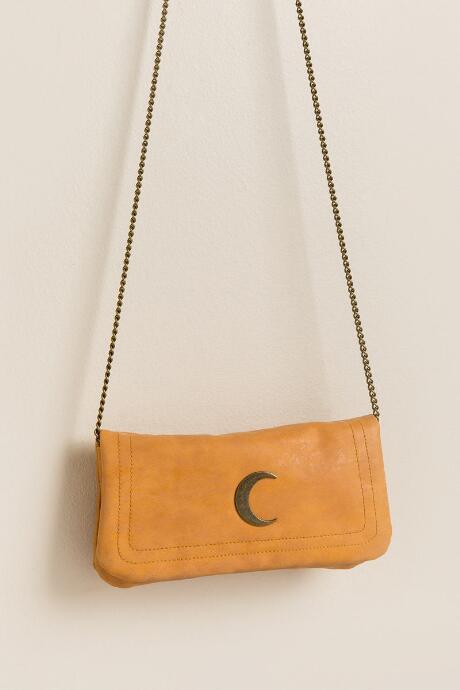 Francesca's Chandra Charm Wallet Crossbody - Mustard