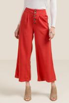 Francesca's Taylor High Rise Cropped Wide Leg - Cinnamon