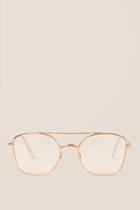 Francesca's Sydney Brow Bar Clear Glasses - Rose/gold