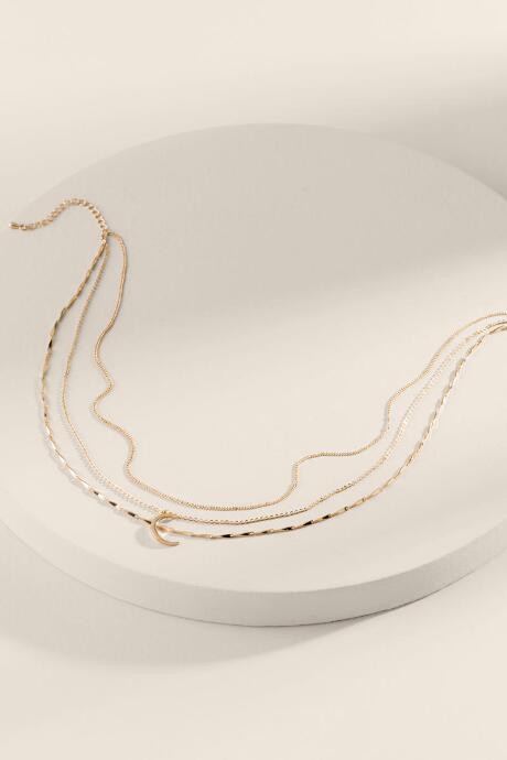 Francesca Inchess Dana Moon Multi-strand Necklace - Gold