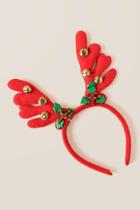 Francesca's Ornament Antler Headband - Red