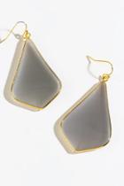 Francesca's Gabriela Semi Precious Teardrop Earrings - Mint