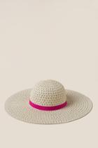 Francescas Alexa Perforated Straw Hat - Natural