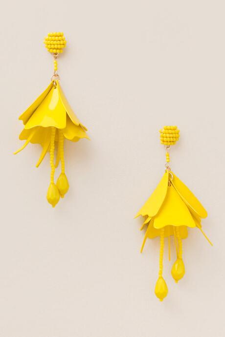 Francesca's Soledad Deconstructed Flowers In Blush - Yellow