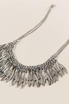 Francesca's Benson Feather Necklace - Silver
