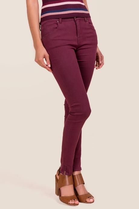 Harper Corina Skinny Ankle Jeans - Wine