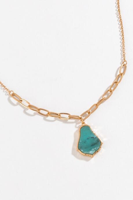 Francesca's Tane Moroccan Pendant Necklace - Turquoise