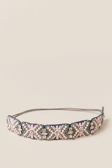 Francesca's Liliana Embellished Headwrap - Gray