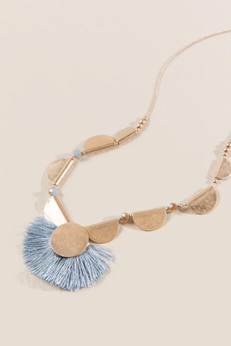 Francesca Inchess Jae Fan Necklace In Gray - Gray