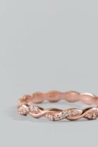 Francesca's Monica Infinity Band Ring - Rose/gold