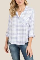 Francesca Inchess Kayley Pleated Back Button Down Top - White