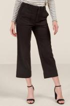 Francesca's Harper Heritage High Rise Cropped Jeans - Black