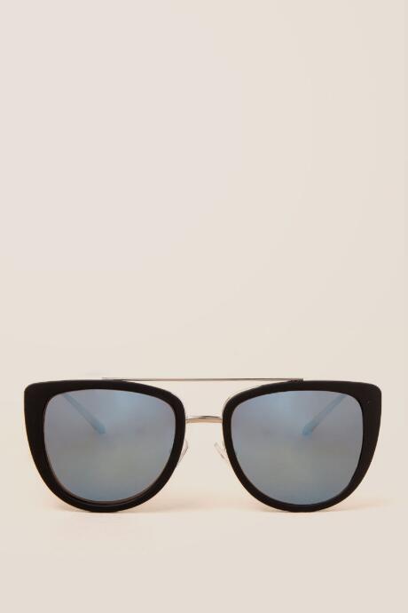 Francesca's Sarina Cat Eye Sunglasses - Black