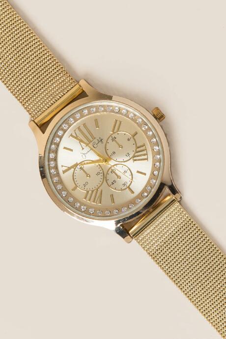 Francesca's Catrina Mesh Band Watch - Gold