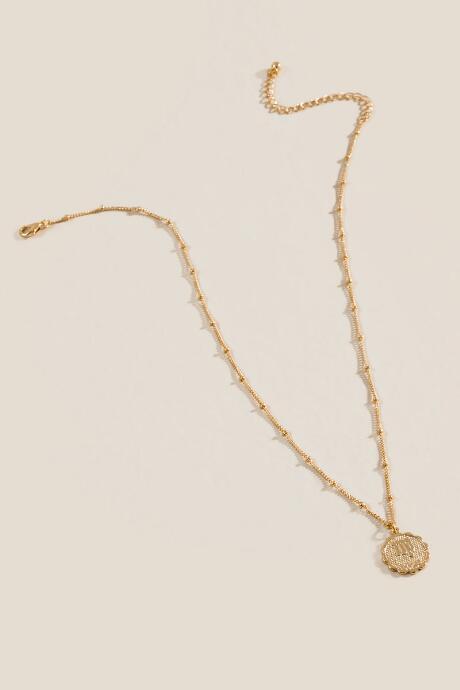 Francesca's Virgo Coin Pendant Necklace - Gold