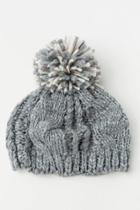 Francesca's Lauren Knit Beanie Hat - Gray
