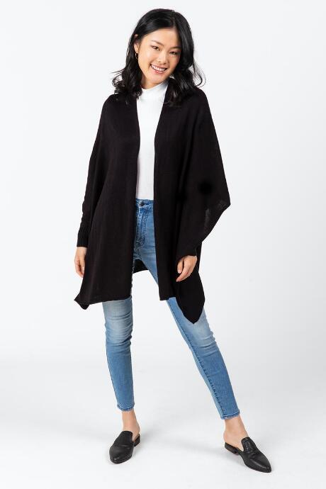 Francesca's Lisa Knit Cardigan Kimono - Black