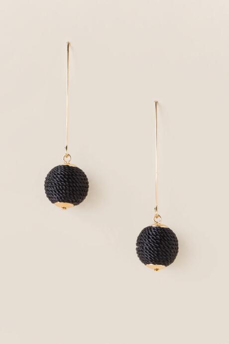 Francesca's Ariela Ball Drop Earring - Black