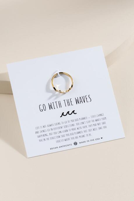 Francesca's Bryan Anthonys Soul Go With The Waves Ring - Gold