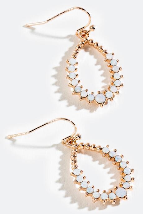 Francesca's Annie Opal Teardrop Earrings - Iridescent