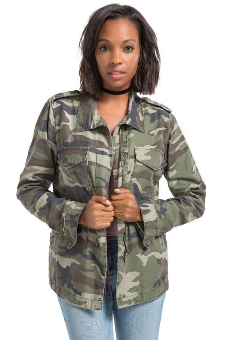 Mi Ami Tucson Camo Anorak Jacket - Olive