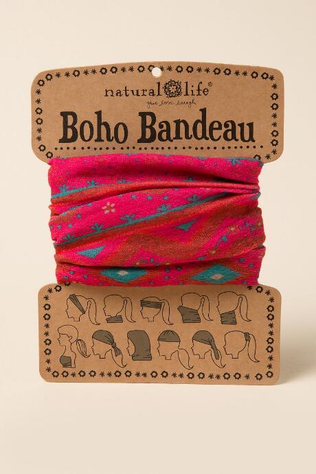 Francesca's Boho Bandeau By Natural Life In Pink Southwest - Pink