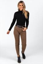 Francesca's Raechell Mock Neck Top - Black