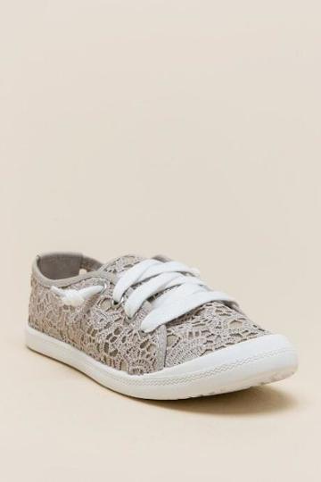 Not Rated Charon Lace-up Flex Sneaker - Light Gray