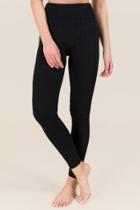 Francesca's Chevron Textured Basic Legging - Black