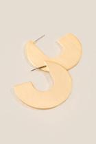 Francesca's Jojo Geometric Statement Earrings - Gold