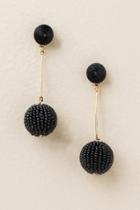 Francesca Inchess Laurent Beaded Ball Drop Earring - Black