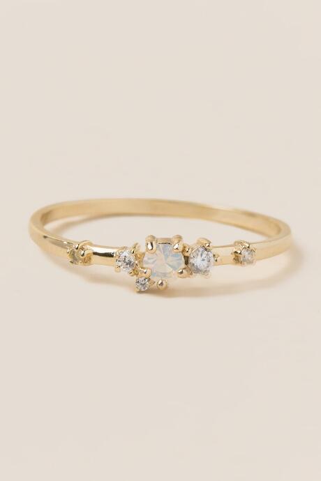 Francesca Inchess Emma Crystal Cluster Ring - Gold
