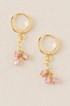 Francesca's Carly Cluster Drop Earring - Rose/gold
