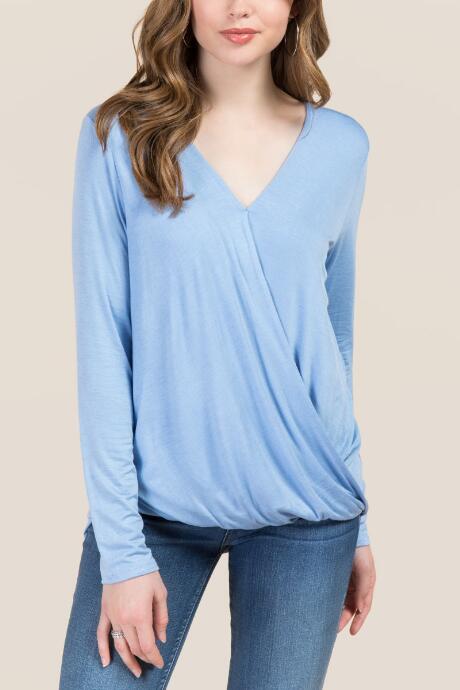 Francesca Inchess Taye Surplus Basic Top - Oxford Blue