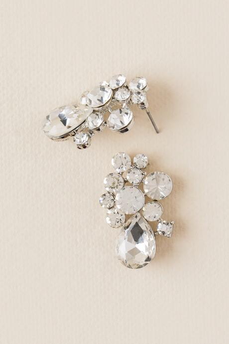 Francesca's Hilda Bundle Mix Earring - Crystal