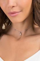 Francesca's Primula Choker Necklace - Crystal