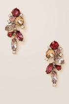 Francesca Inchess Sasha Glass Drop Earring In Burgundy - Burgundy