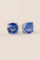 Francesca's September Swarovski Birthstone Studs - Blue
