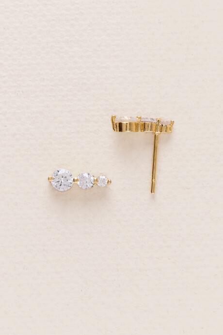 Francesca's Lyonesse Descending Circles Studs - Crystal