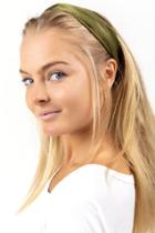 Francesca's Meg Olive Satin Headwrap - Olive