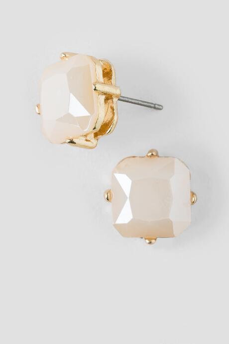 Francesca's Kelsey Square Cabochon Posts - Ivory
