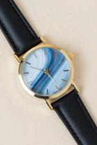 Francesca's Joplin Marble Abstract Watch - Black