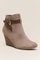 Report Garrie Wedge Ankle Boot - Taupe