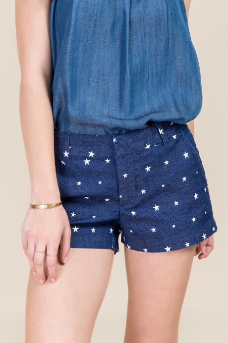 Tiny Stars Harper Tab Shorts - Navy