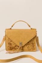 Francesca Inchess Beatrice Embroidered Crossbody - Mustard