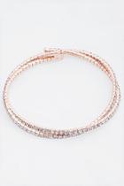 Francesca's Holly Twisted Cupchain Cuff In Rose Gold - Rose/gold