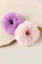 Francesca Inchess Ashlynn Faux Fur Scrunchies In Light Pink - Light Pink