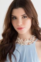 Francesca's Curated Collection Pearl Statement Necklace - Ivory